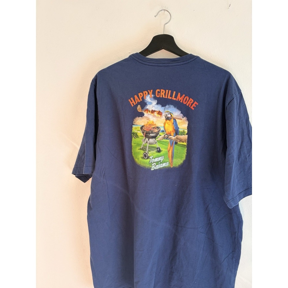 Tommy Bahama Happy Grillmore T-Shirt Mens Blue Parrot BBQ Graphic XXL
